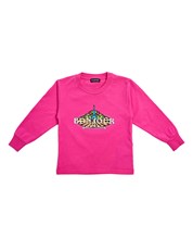 Balenciaga Kids Pink Cotton Bonjour L/S T-Shirt 171911